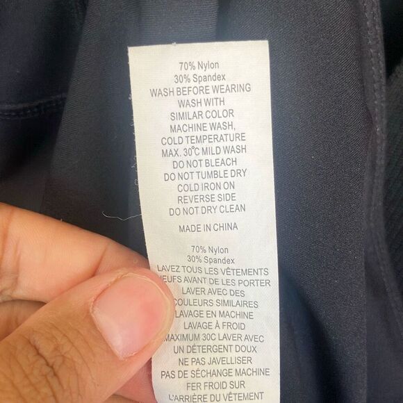 547. Zyia high rise black pocket leggings 7/8 size 12 - Picture 4 of 7